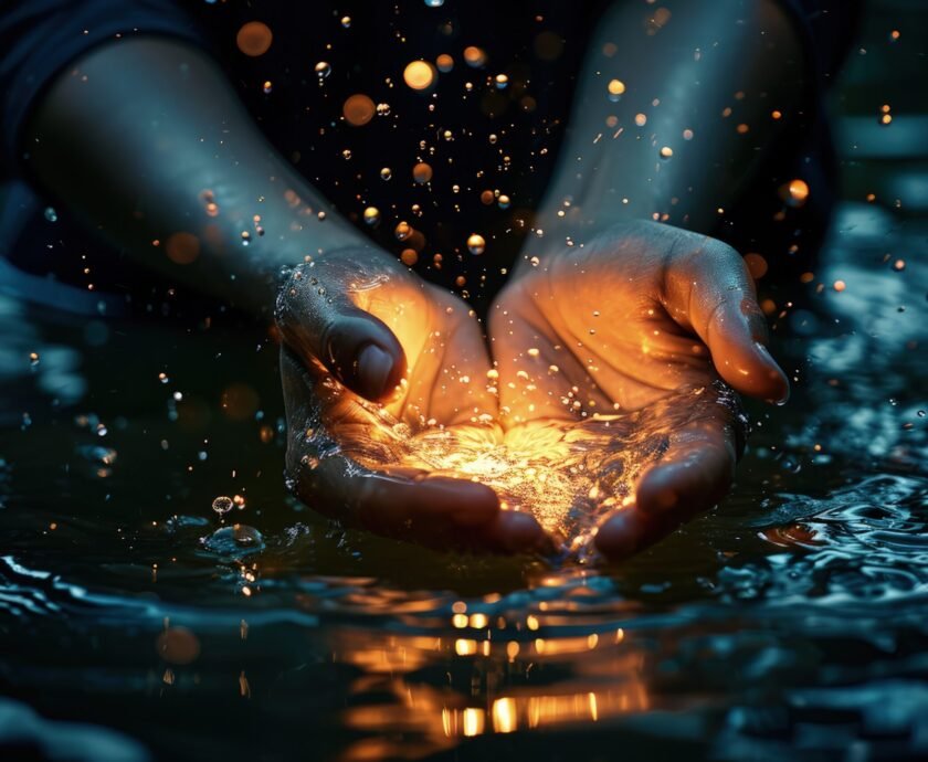 view-realistic-hands-touching-clear-flowing-water